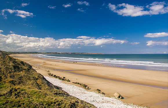 a view of Filey Bay at Speeton Beach